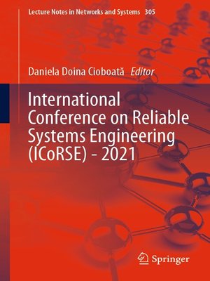 cover image of International Conference on Reliable Systems Engineering (ICoRSE)--2021